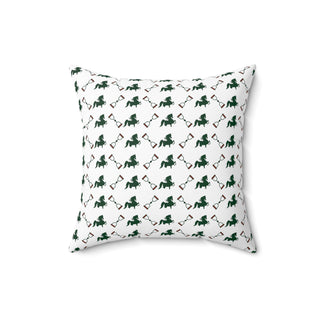 Bit & Horse Faux Suede Square Pillow