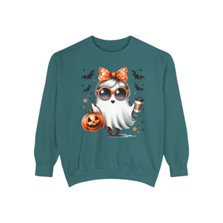 Coffee Ghost Comfort Colors Sweatshirt