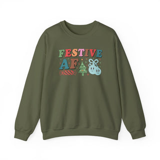 Festive AF Unisex Heavy Blend™ Crewneck Sweatshirt