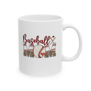 Baseball Mom Ceramic Mug, (11oz, 15oz)