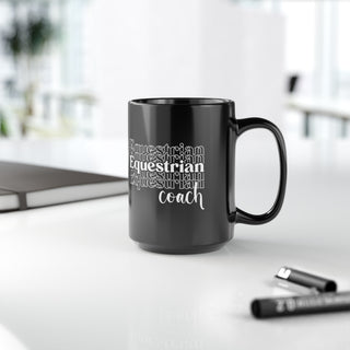 Equestrian Coach Black Mug