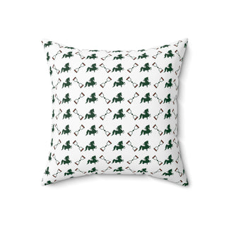 Bit & Horse Faux Suede Square Pillow