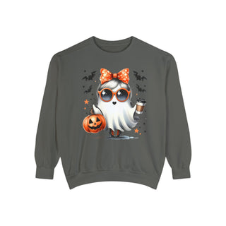 Coffee Ghost Comfort Colors Sweatshirt