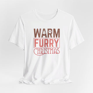 Warm Furry Christmas Unisex Jersey T-Shirt