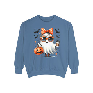 Coffee Ghost Comfort Colors Sweatshirt