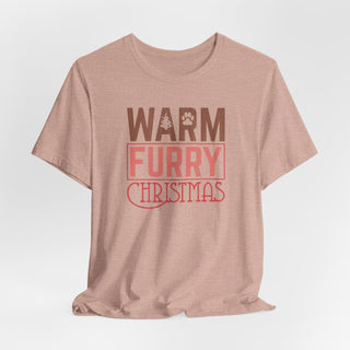 Warm Furry Christmas Unisex Jersey T-Shirt