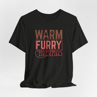 Warm Furry Christmas Unisex Jersey T-Shirt