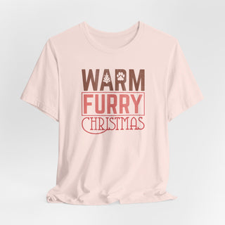 Warm Furry Christmas Unisex Jersey T-Shirt