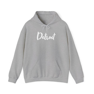 Detroit Script 2 -Unisex Hooded Sweatshirt