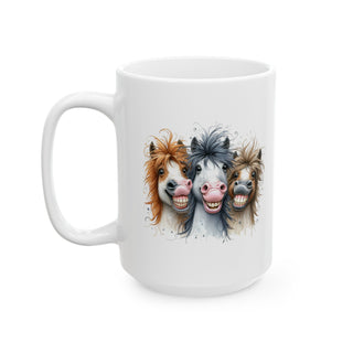 Crazy Horse Trio Ceramic Mug, (11oz, 15oz)