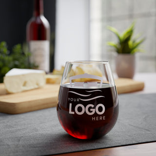 Custom Stemless Wine Glass, 11.75oz