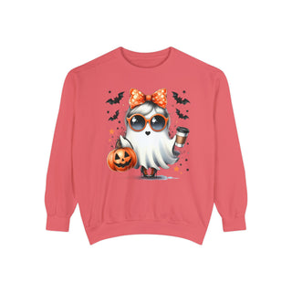 Coffee Ghost Comfort Colors Sweatshirt